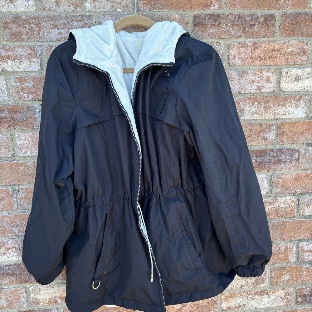 Reversible rain jacket